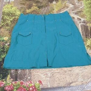 Jamie Sadock teal golf skort size 6